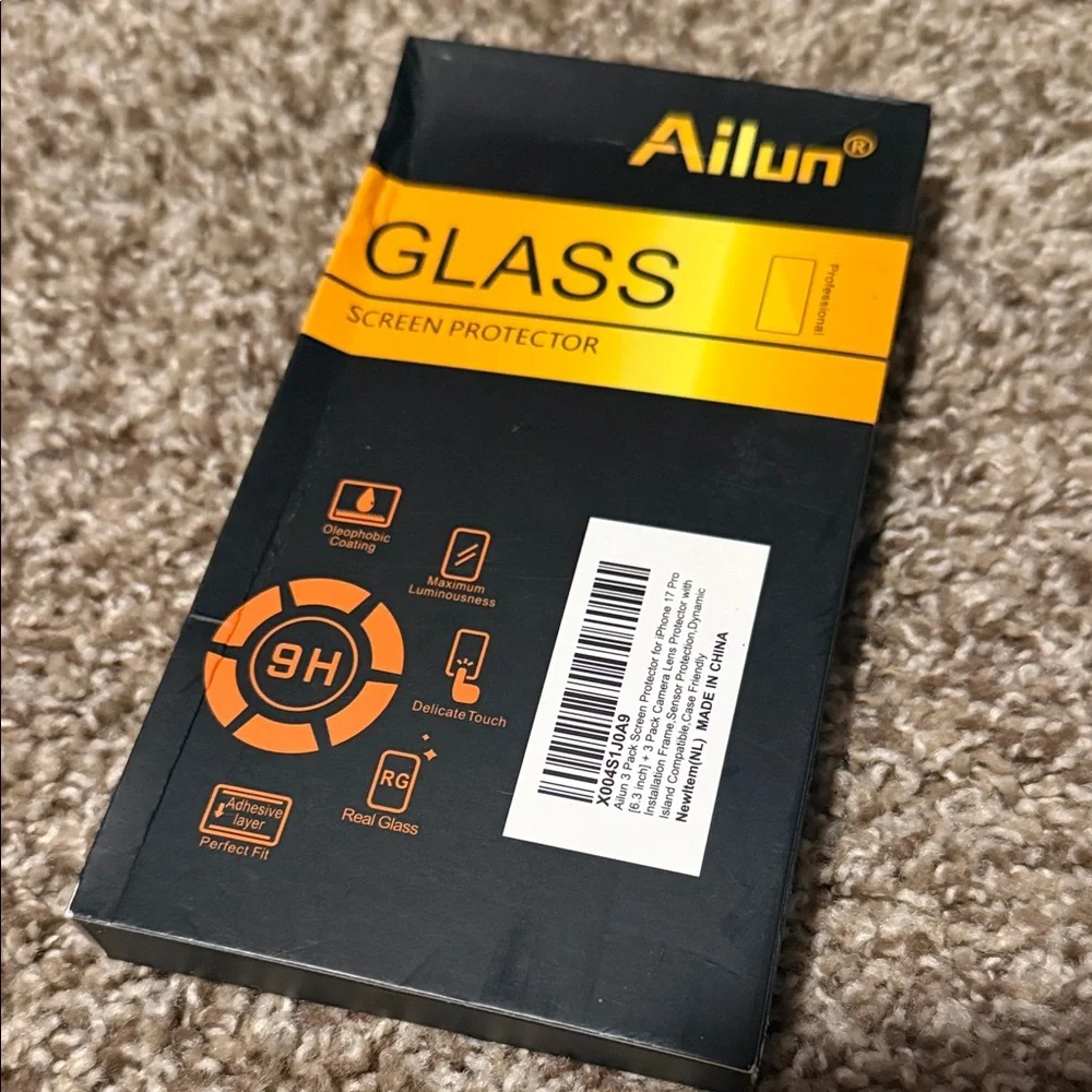 Ailun Glass Screen & Camera Protector Kit (3-pack) for iPhone 17 Pro - NEW!